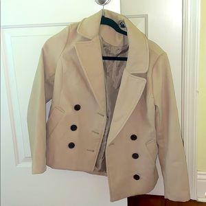 Women’s tan pea coat from H&M